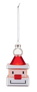 Alessi Kerstbal Le Palle Quadrate - Santa Cube - GJ02/1 - door Marcello Jori