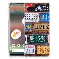 Google Pixel 6A Anti-shock Hoesje met foto Kentekenplaten