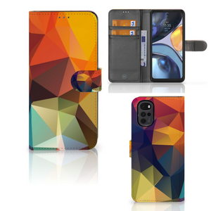 Motorola Moto G22 Book Case Polygon Color