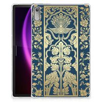 Lenovo Tab P11 Gen 2 Siliconen Hoesje Beige Flowers - thumbnail