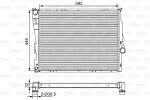 Radiateur VALEO, u.a. für BMW