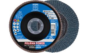 PFERD 67789126 PFC 125 Z 120 SG POWER STEELOX Lamellenschijf Diameter 125 mm Boordiameter 22.23 mm RVS, Staal 10 stuk(s)