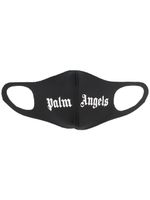 Palm Angels masque à logo imprimé - Noir