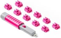 SmartKeeper ESSENTIAL / 10 x RJ45-poortblokkers met 1 x slotsleutel Basic/Roze