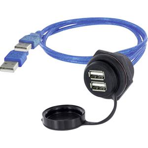 2x USB 2.0-bus A Chassisbus, inbouw 1310-1035-04 M30 1310-1035-04 encitech 1 stuk(s)