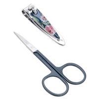 Nagelschaar of manicure schaartje met knipper - RVS - 8.5 cm - persoonlijke verzorging - thumbnail