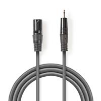 Nedis COTH15300GY30 Xlr-audiokabel Xlr 3-pins Male - 3,5 Mm Male 3,0 M Grijs - thumbnail