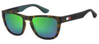 Tommy Hilfiger zonnebril TH1557/S PHW/Z9 heren gevlamd bruin maat S