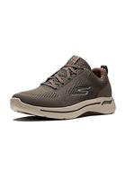 Skechers Go Walk Arch Fit Idyllic Sneaker heren, Taupe Textiel Synthetische Trim, 45 EU