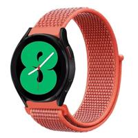 By Qubix - Compatible met Garmin Forerunner 255 - Sport Loop nylon bandje - Rood - Compatible Garmin bandje - Bandbreedte: 22mm