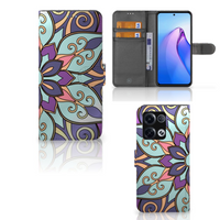 OPPO Reno8 Pro Hoesje Purple Flower