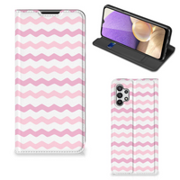 Samsung Galaxy A32 5G Hoesje met Magneet Waves Roze - thumbnail