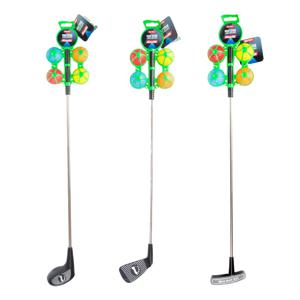 Toi-Toys Adrenix Golfstick Metaal met 4 Gekleurde Ballen, 5dlg.