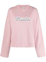 Moncler t-shirt à logo imprimé - Rose