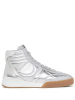 Courrèges baskets Mid Club 02 en cuir - Argent