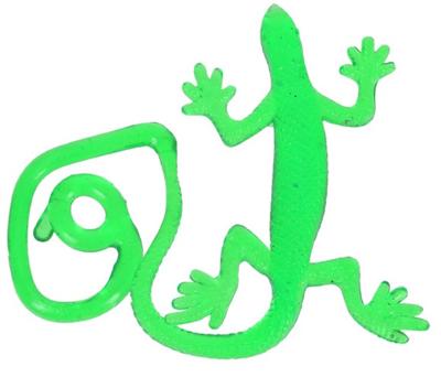 Free and Easy slijmfiguur hagedis 5 cm groen Free and Easy slijmfiguur hagedis 5 cm groen