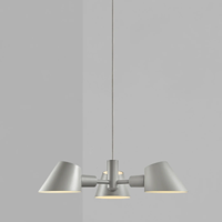 Hanglamp grijs metaal 'Stay' 3X E27 fitting modern 600mm DFTP