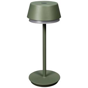 Konstsmide 7830-630 Lyon Tafellamp met accu 2.5 W Warmwit, RGB Groen-grijs