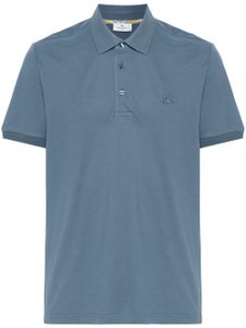 ETRO polo en coton à motif Pegaso brodé - Bleu