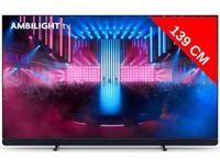 TV OLED+ Ambilight Philips 55OLED909/12 139 cm 4K UHD 2024 Gris Métal