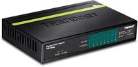 TRENDnet 8-poorts GREENnet Gigabit PoE+-schakelaar, TPE-TG82G, ondersteunt PoE- en PoE+-apparaten, 61 W PoE-begroting, 16 Gbps schakelcapaciteit, gegevens en stroom via Ethernet naar PoE-toegangspunten en IP-camera's
