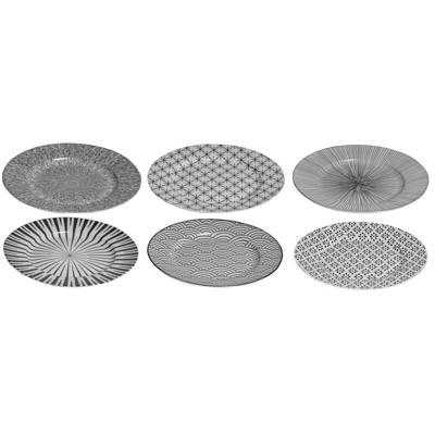 Studio Tavola Ontbijtborden Black Sailor ø 21 cm - 6 stuks Studio Tavola Ontbijtborden Black Sailor ø 21 cm - 6 stuks