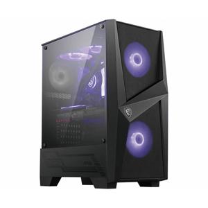 MSI MAG Forge 100M Midi-tower PC-behuizing Zwart, Transparant