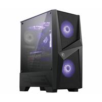 MSI MAG Forge 100M Midi-tower PC-behuizing Zwart, Transparant - thumbnail