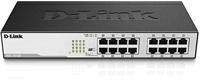D-Link DGS-1016D Gigabit Ethernet Switch (16 Poorten, 10/100/1000 Mbit/S, Eenvoudige Plug & Play Installatie, Zonder Fan, Dus Geluidloos)