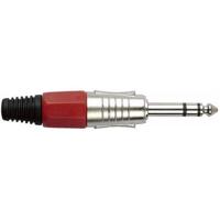 DAP jack 6.3mm stereo nikkel / rood