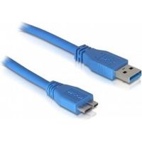 Delock 82531 Kabel USB 3.0 type-A male > USB 3.0 type Micro-B male 1 m blauw - thumbnail