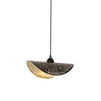 QAZQA Oosterse hanglamp zwart met goud 35 cm - Japke - thumbnail