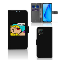 Huawei P40 Lite Wallet Case met Pasjes Popart Oh Yes - thumbnail