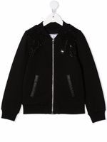 Philipp Plein Junior veste bomber Iconic Plein à ornements strassés - Noir - thumbnail