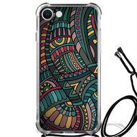 iPhone SE 2022 | 2020 | 8 | 7 Doorzichtige Silicone Hoesje Aztec