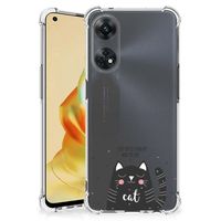 OPPO Reno8 T 4G Stevig Bumper Hoesje Cat Good Day - thumbnail