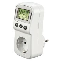 Hama Energiekostenmeter met lcd-display, digitale elektriciteitsmeter Desktop accessoire