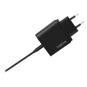 LogiLink PA0258 USB-oplader 18 W Binnen, Thuis Uitgangsstroom (max.) 3000 mA Aantal uitgangen: 1 x USB-C bus (Power Delivery)