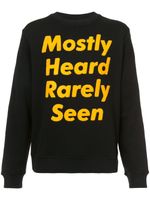 Mostly Heard Rarely Seen sweat à imprimé logo - Noir