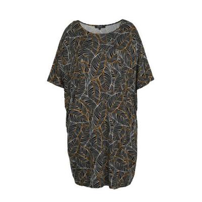 Simply Be gebloemde blouse zwart/lila/groen