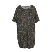 Simply Be gebloemde blouse zwart/lila/groen