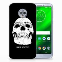 Silicone Back Case Motorola Moto G6 Plus Skull Eyes