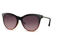 CWI zonnebril dames panto volledig omrand cat. 3 bruin /smoke