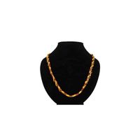 Edelstenen Ketting Barnsteen-Look Multikleur Diagonaal (53 cm) - thumbnail