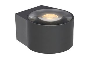 Lucide RAYEN - Wandspot / Wandlamp Badkamer - LED - 1x12W 3000K - IP65 - Zwart