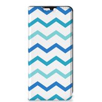 Samsung Galaxy A33 5G Hoesje met Magneet Zigzag Blauw