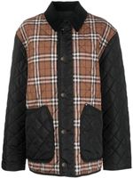 Burberry veste à carreaux Vintage Check - Noir