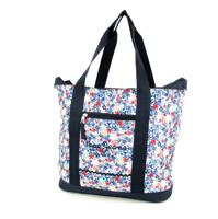 Shopper damestas URBAN Blauw bloemmotief