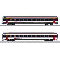 Märklin 42154 H0 2-delige set personenrijtuigen EW IV van de SBB - thumbnail