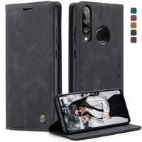 Huawei P30 Lite Caseme 013 Series Portemonnee Hoesje - Zwart - thumbnail